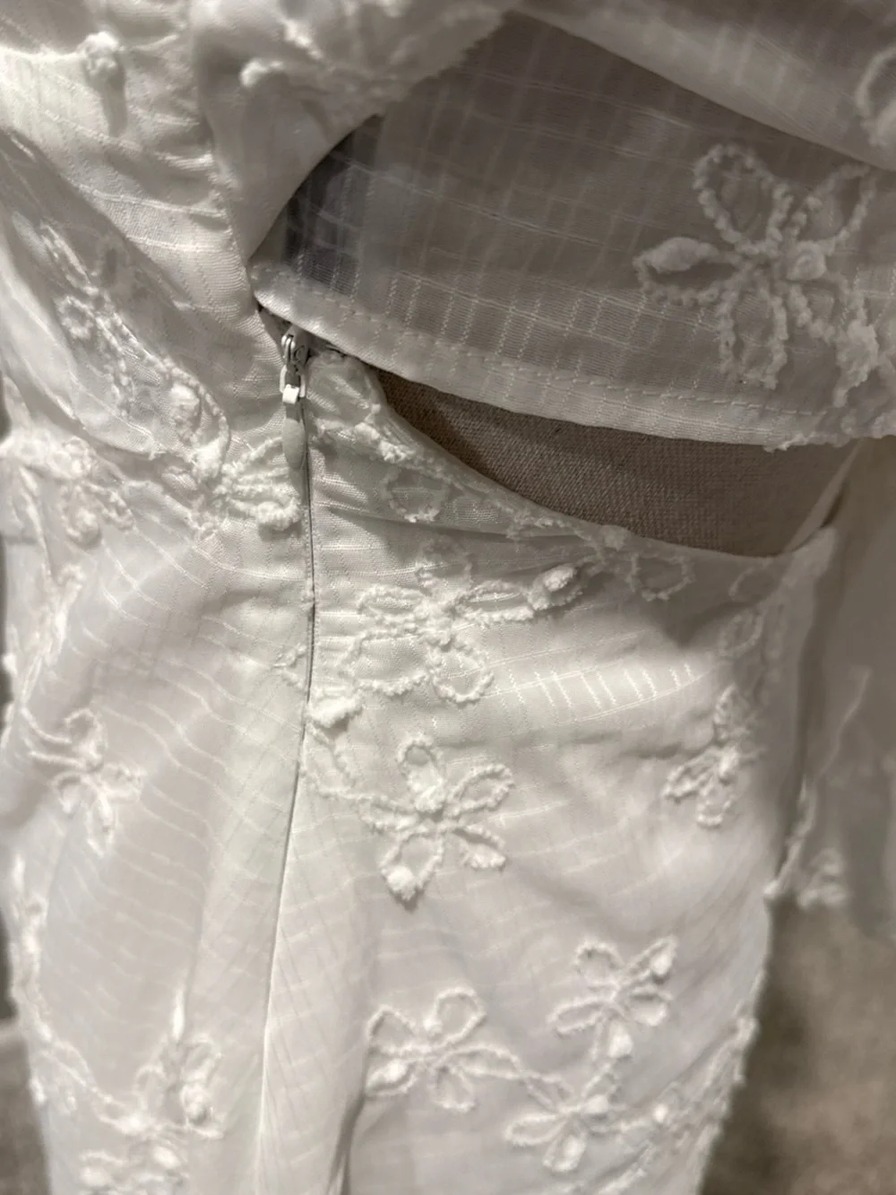 Princess Polly White Embroidered Mini Sundress